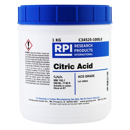 Citric Acid, ACS Grade, 1 KG